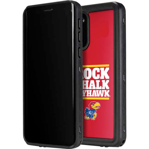 University of Kansas Rock Chalk Jayhawk Galaxy S20 Waterproof Case