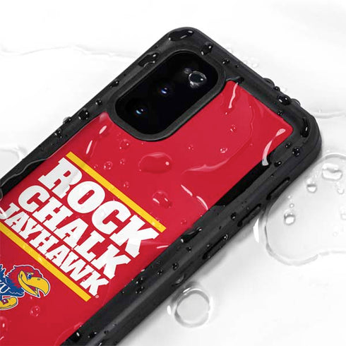 University of Kansas Rock Chalk Jayhawk Galaxy S20 Waterproof Case