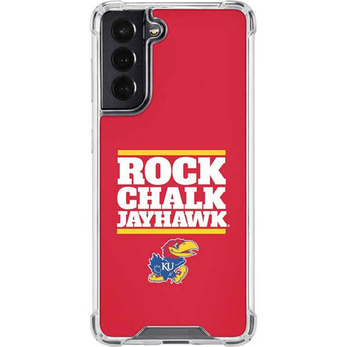 University of Kansas Rock Chalk Jayhawk Galaxy S22 Clear Case