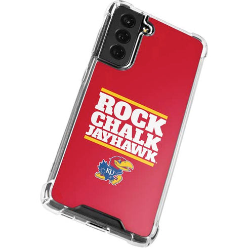 University of Kansas Rock Chalk Jayhawk Galaxy S22 Plus Clear Case