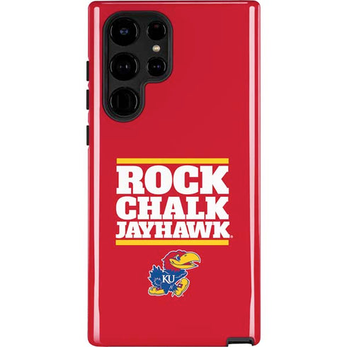 University of Kansas Rock Chalk Jayhawk Galaxy S22 Ultra Pro Case