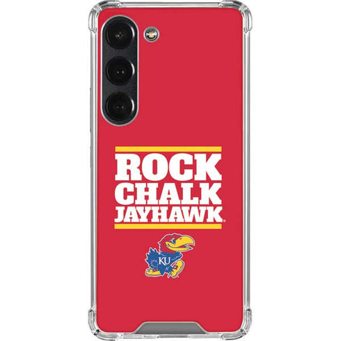 University of Kansas Rock Chalk Jayhawk Galaxy S23 Clear Case