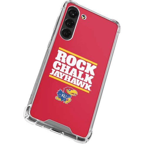University of Kansas Rock Chalk Jayhawk Galaxy S23 Plus Clear Case