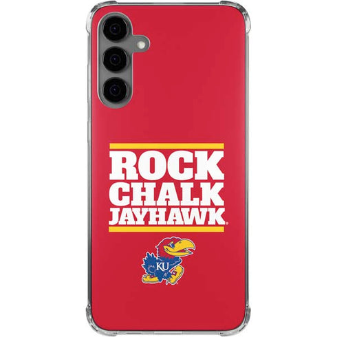University of Kansas Rock Chalk Jayhawk Galaxy S24 Plus Clear Case
