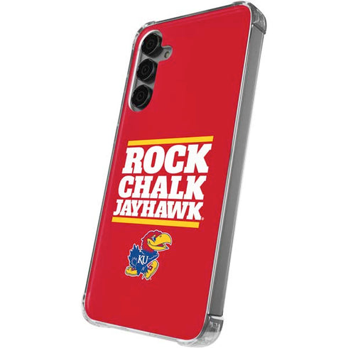 University of Kansas Rock Chalk Jayhawk Galaxy S24 Plus Clear Case