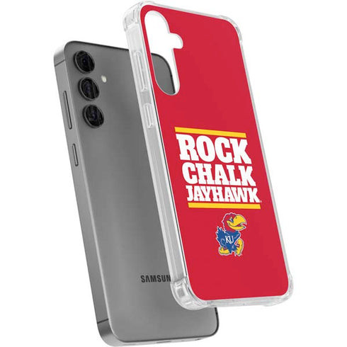 University of Kansas Rock Chalk Jayhawk Galaxy S24 Plus Clear Case