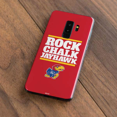 University of Kansas Rock Chalk Jayhawk Galaxy S9 Plus Skin
