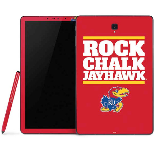 University of Kansas Rock Chalk Jayhawk Samsung Galaxy Tab Skin