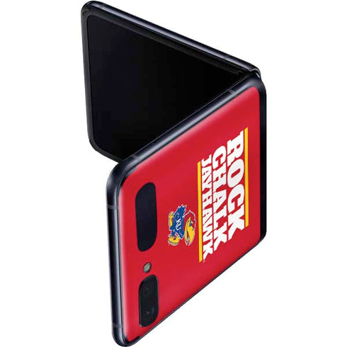 University of Kansas Rock Chalk Jayhawk Galaxy Z Flip Skin