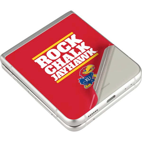 University of Kansas Rock Chalk Jayhawk Galaxy Z Flip4 5G Skin