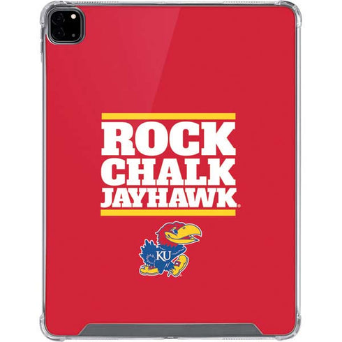 University of Kansas Rock Chalk Jayhawk iPad Pro 12.9in (2020) Clear Case