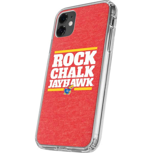 University of Kansas Rock Chalk Jayhawk iPhone 11 Clear Case