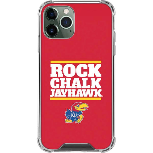 University of Kansas Rock Chalk Jayhawk iPhone 11 Pro Max Clear Case