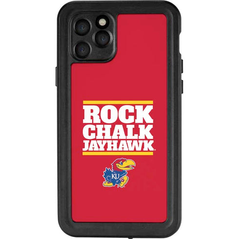 University of Kansas Rock Chalk Jayhawk iPhone 11 Pro Waterproof Case