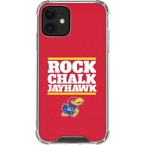 University of Kansas Rock Chalk Jayhawk iPhone 12 Mini Clear Case