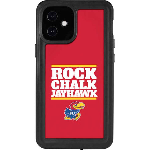 University of Kansas Rock Chalk Jayhawk iPhone 12 Mini Waterproof Case