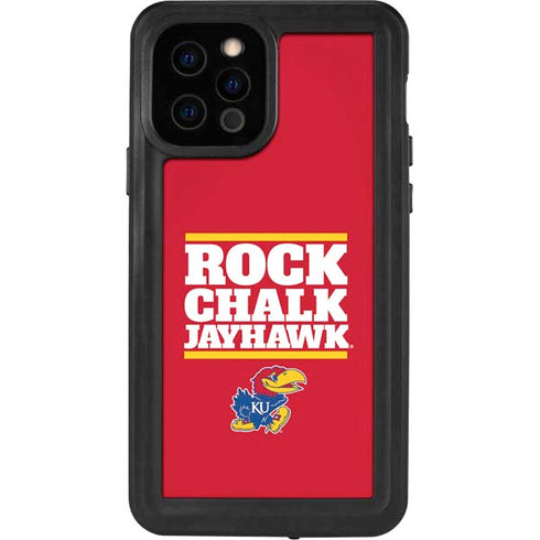 University of Kansas Rock Chalk Jayhawk iPhone 12 Pro Waterproof Case