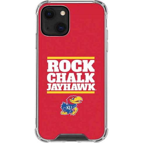 University of Kansas Rock Chalk Jayhawk iPhone 13 Clear Case