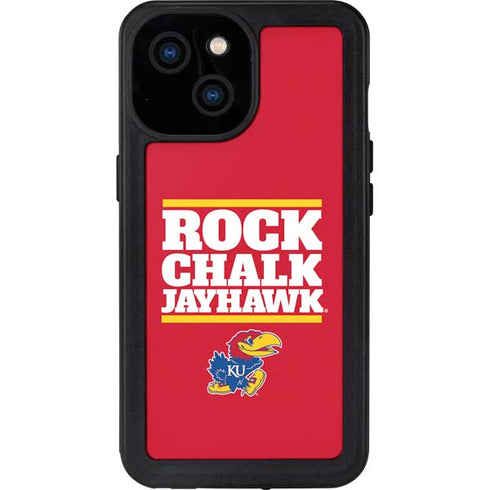 University of Kansas Rock Chalk Jayhawk iPhone 13 Mini Waterproof Case