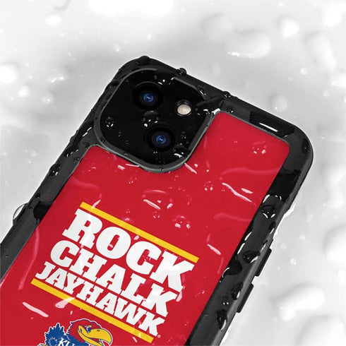 University of Kansas Rock Chalk Jayhawk iPhone 13 Mini Waterproof Case