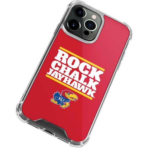 University of Kansas Rock Chalk Jayhawk iPhone 13 Pro Max Clear Case
