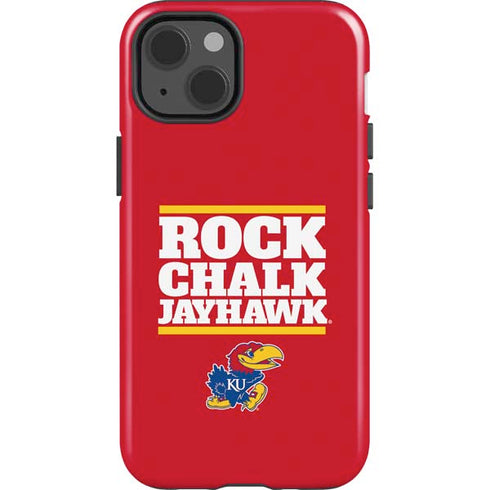 University of Kansas Rock Chalk Jayhawk iPhone 15 Impact Case