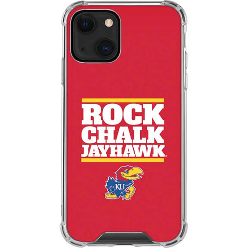 University of Kansas Rock Chalk Jayhawk iPhone 14 Plus Clear Case
