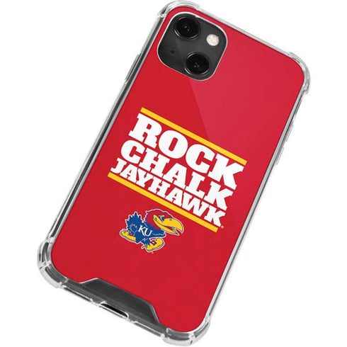 University of Kansas Rock Chalk Jayhawk iPhone 14 Plus Clear Case