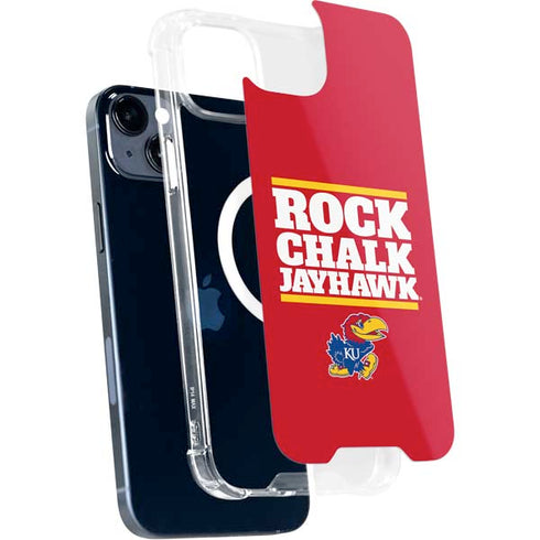 University of Kansas Rock Chalk Jayhawk iPhone 15 Plus MagSafe Case