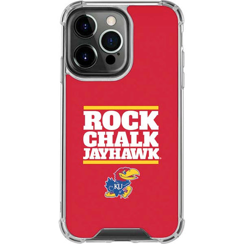 University of Kansas Rock Chalk Jayhawk iPhone 15 Pro Clear Case