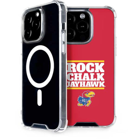 University of Kansas Rock Chalk Jayhawk iPhone 15 Pro MagSafe Case