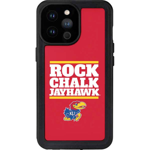 University of Kansas Rock Chalk Jayhawk iPhone 14 Pro Max Waterproof Case