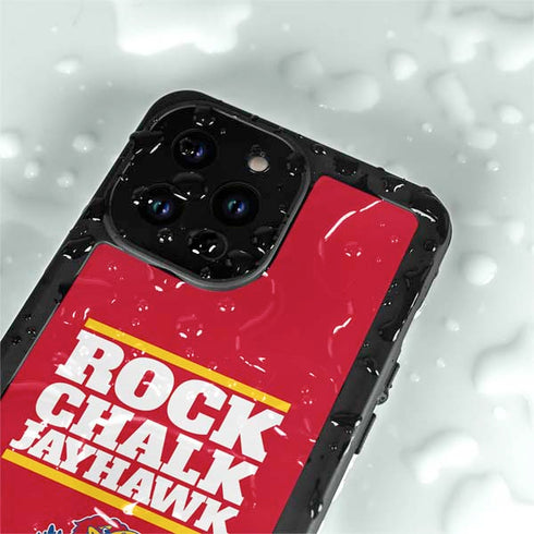 University of Kansas Rock Chalk Jayhawk iPhone 14 Pro Max Waterproof Case