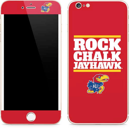 University of Kansas Rock Chalk Jayhawk iPhone 6/6s Plus Skin