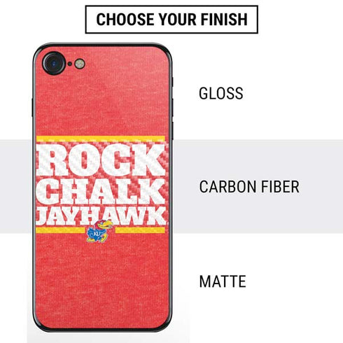 University of Kansas Rock Chalk Jayhawk iPhone SE (2nd & 3rd Gen) Skin