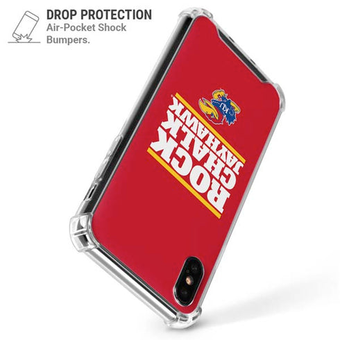 University of Kansas Rock Chalk Jayhawk iPhone XS Max Clear Case