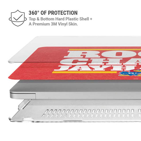 University of Kansas Rock Chalk Jayhawk MacBook Air 13in M1 (2021) Case plus Skin