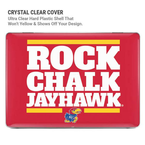 University of Kansas Rock Chalk Jayhawk MacBook Pro 16in (2021-25) Case plus Skin