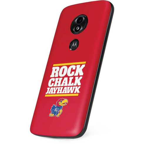 University of Kansas Rock Chalk Jayhawk Moto E5 Play Skin