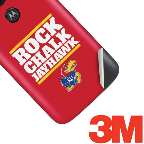 University of Kansas Rock Chalk Jayhawk Moto E5 Play Skin