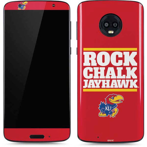 University of Kansas Rock Chalk Jayhawk Moto G6 Skin