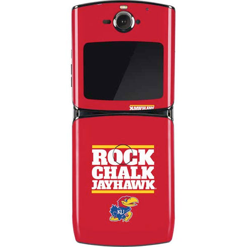 University of Kansas Rock Chalk Jayhawk Motorola RAZR Skin
