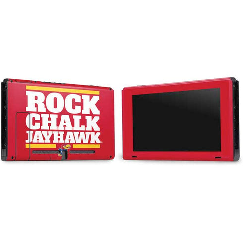 University of Kansas Rock Chalk Jayhawk Nintendo Switch Bundle Skin