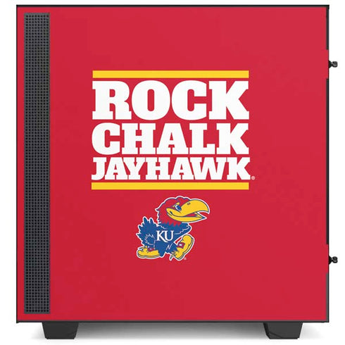 University of Kansas Rock Chalk Jayhawk NZXT H510 Compact ATX Mid-Tower Case Skin