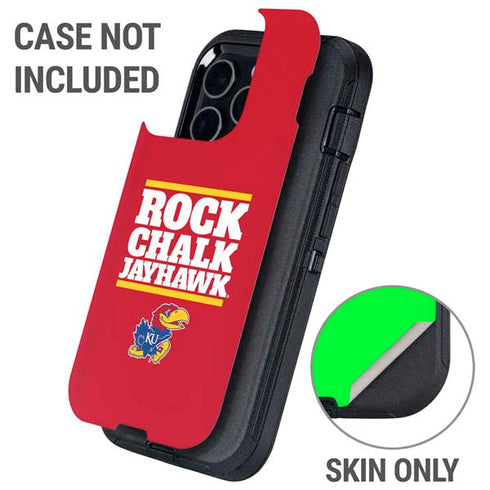 University of Kansas Rock Chalk Jayhawk Otterbox Defender iPhone Skin