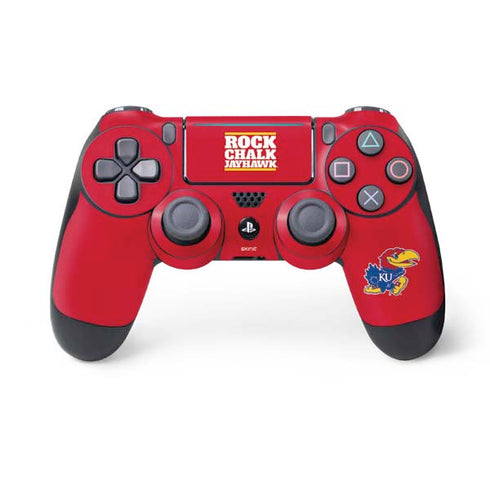 University of Kansas Rock Chalk Jayhawk PS4 Pro/Slim Controller Skin