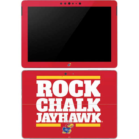 University of Kansas Rock Chalk Jayhawk Surface Go Skin