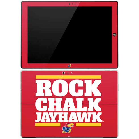 University of Kansas Rock Chalk Jayhawk Surface Pro 3 Skin