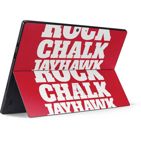 University of Kansas Rock Chalk Jayhawk Surface Pro 7 Skin