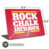 University of Kansas Rock Chalk Jayhawk Universal Laptop 18in (14.6 x 10.6in) Skin